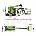 Чертеж Коленчатый подъемник ZOOMLION ZA10RJE