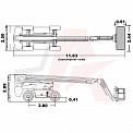 Чертеж Коленчатый подъемник AURORA BA28ERT (Li-ion)