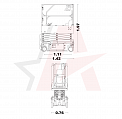 Чертеж Ножничный подъемник Sinoboom 0407SE