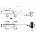 Чертеж Телескопический подъемник Sinoboom TB20C 