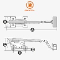 Чертеж Телескопический подъемник Dingli BT28RT