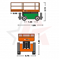 Чертеж Ножничный подъемник AURORA JCPT0807HA