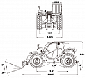 Чертеж Телескопический погрузчик Heli 35THCJ07-QLH (3 GEN)