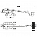 Чертеж Телескопический подъемник Sinoboom TB20EJ PLUS