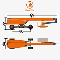 Чертеж Телескопический подъемник Dingli BT41RT