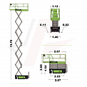 Чертеж Ножничный подъемник ZOOMLION ZS1414HD-LI