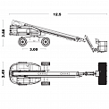 Чертеж Телескопический подъемник Sinoboom TB28J Plus 