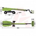 Чертеж Телескопический подъемник ZOOMLION ZT32J-V